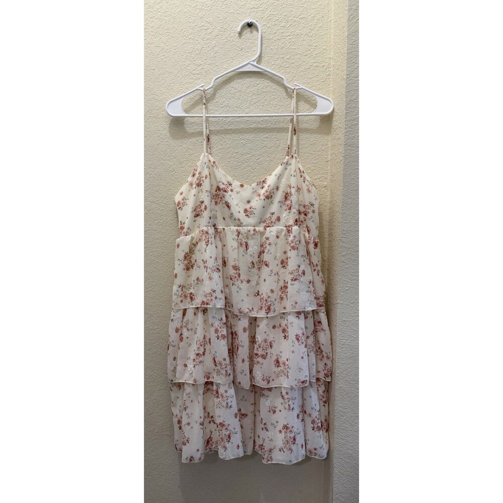 NWT Altar'd State Floral Ruffle Tiered Babydoll Sun Dress XL Coquette Aesthetic